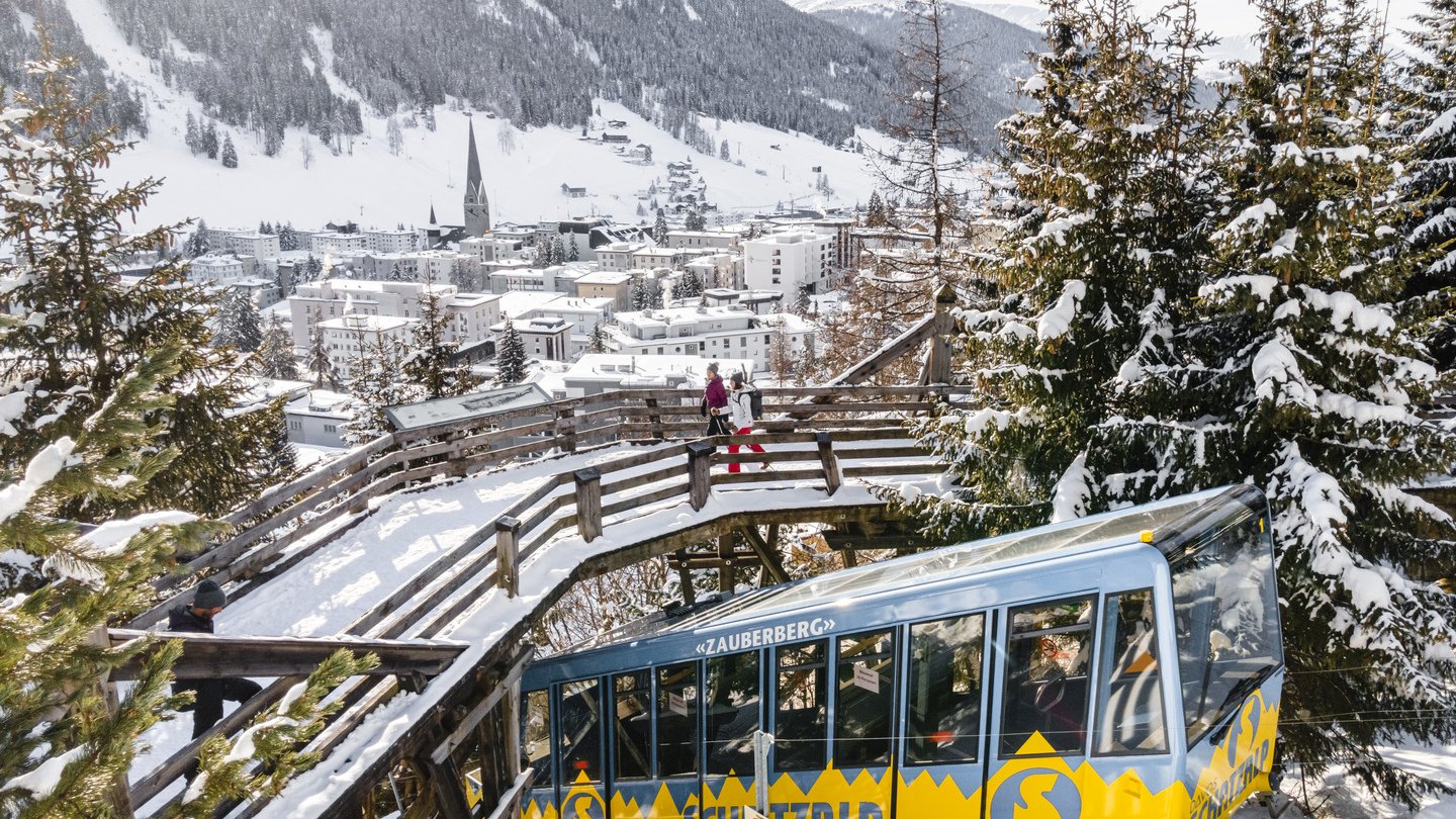 Winter walks in the Swiss mountains