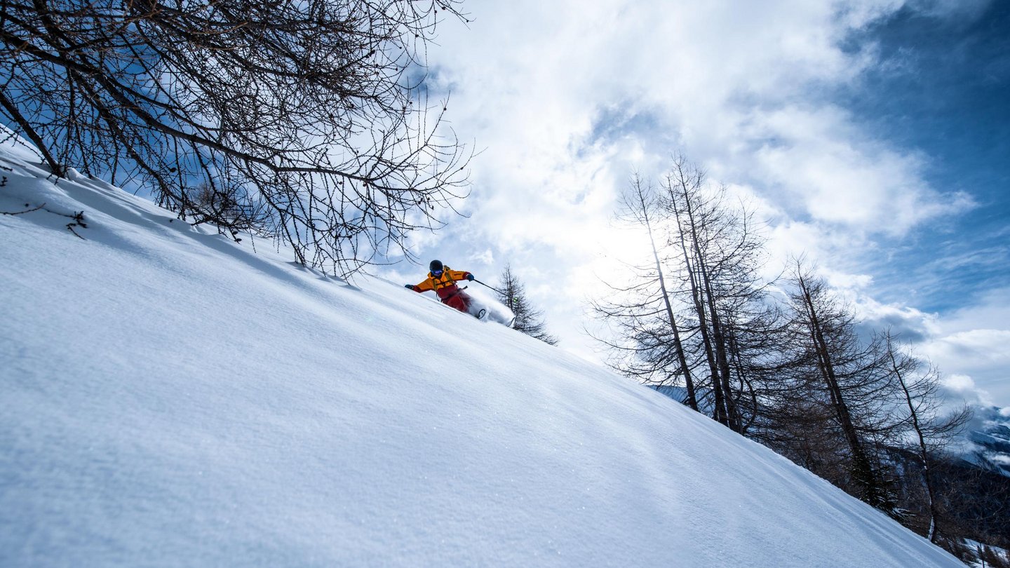 Freeriden in den Schweizer Alpen Davos Klosters